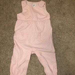 Baby GAP pink polka dot jumpsuit sz 6-12 months